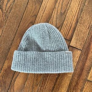 Madewell Gray Ribbed Knit Beanie NWOT